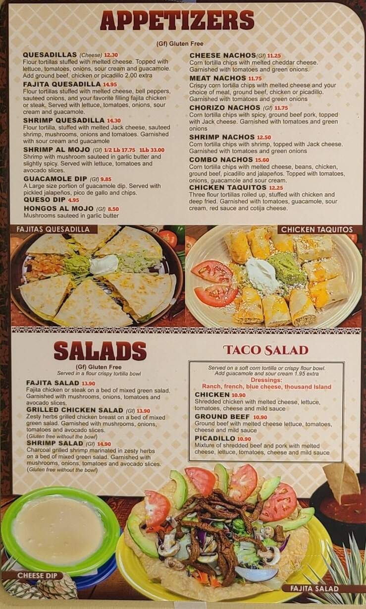 El Mezcal - Dell Rapids, SD menu_pic
