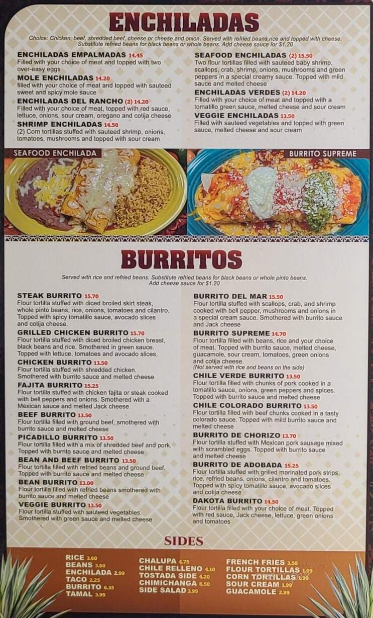 El Mezcal - Dell Rapids, SD menu_pic