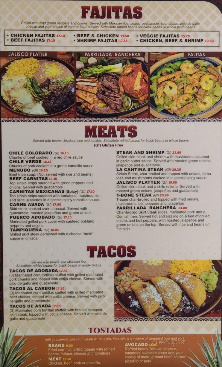 El Mezcal - Dell Rapids, SD menu_pic