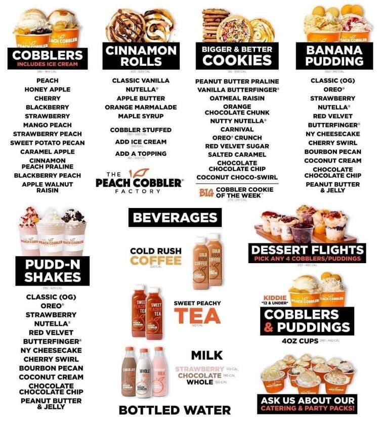 The Peach Cobbler Factory - Gastonia, NC menu_pic