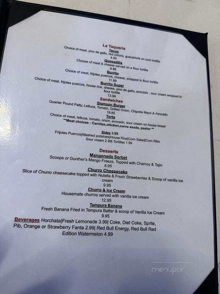 La Capital Latin cuisine - Sacramento, CA menu_pic