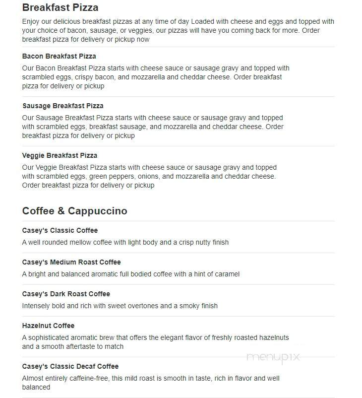 Casey's General Store - Linton, IN menu_pic