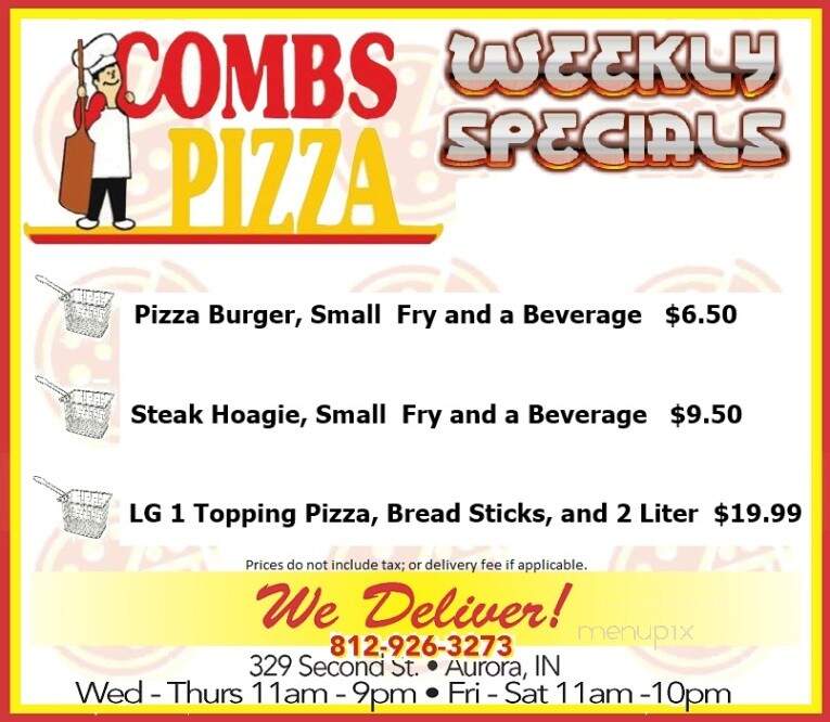 Combs Pizza - Aurora, IN