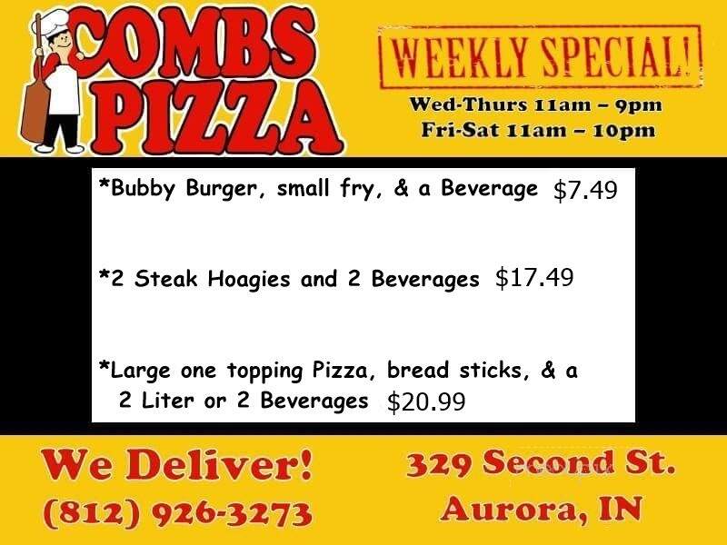 Combs Pizza - Aurora, IN