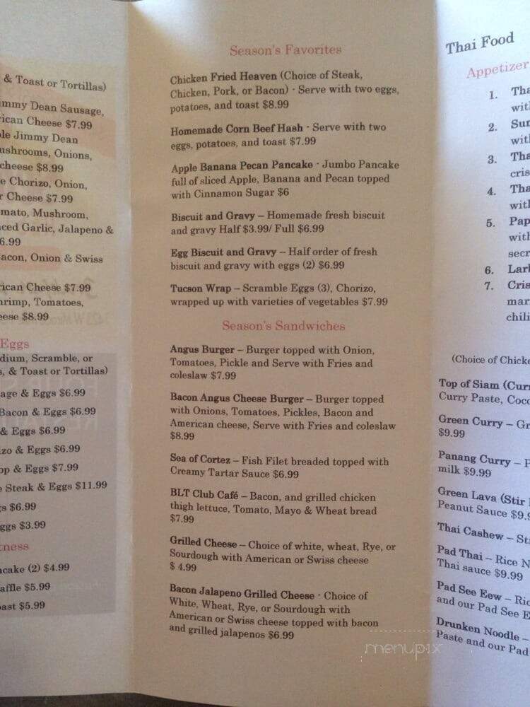 4 Seasons - Tucson, AZ menu_pic