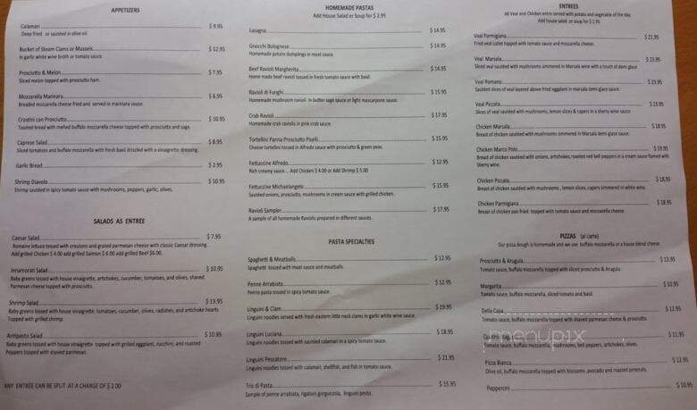 Giorgio's Restaurant - Rolling Hills Estates, CA menu_pic
