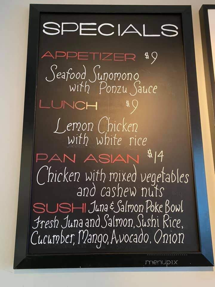 Zing - Sadsburyville, PA menu_pic