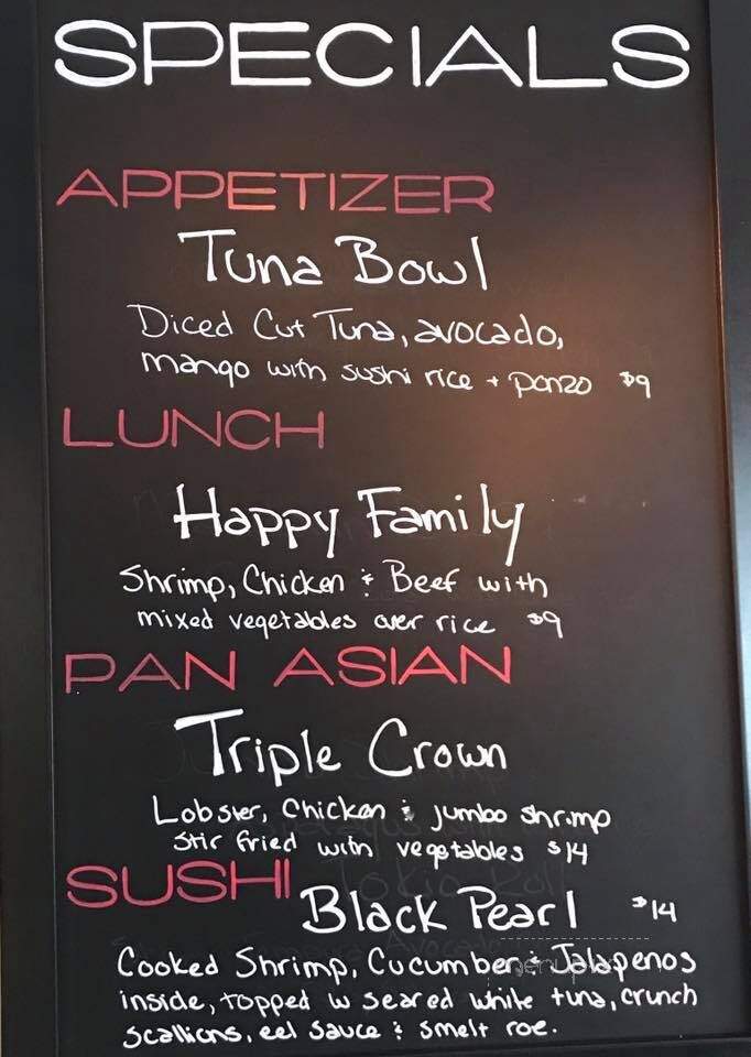 Zing - Sadsburyville, PA menu_pic