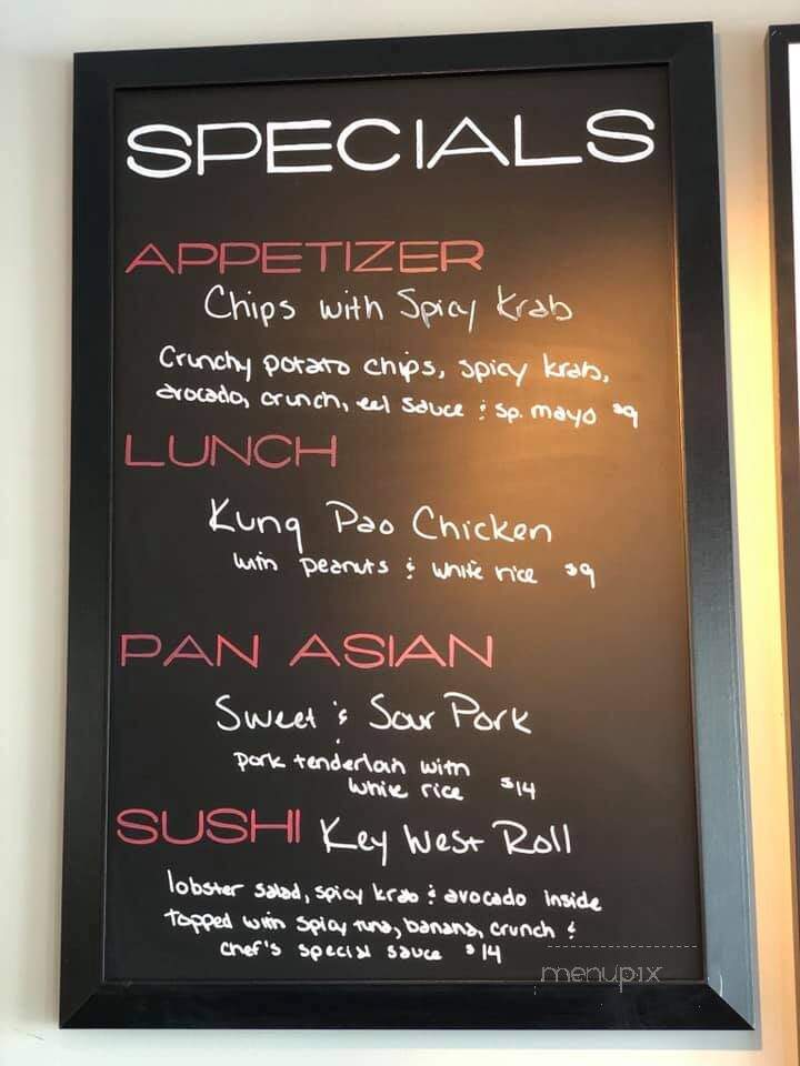Zing - Sadsburyville, PA menu_pic