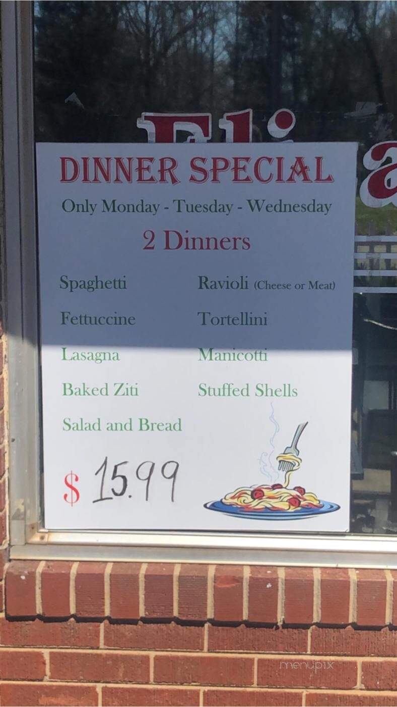 Elizabeth's Pizza Express - Denton, NC menu_pic