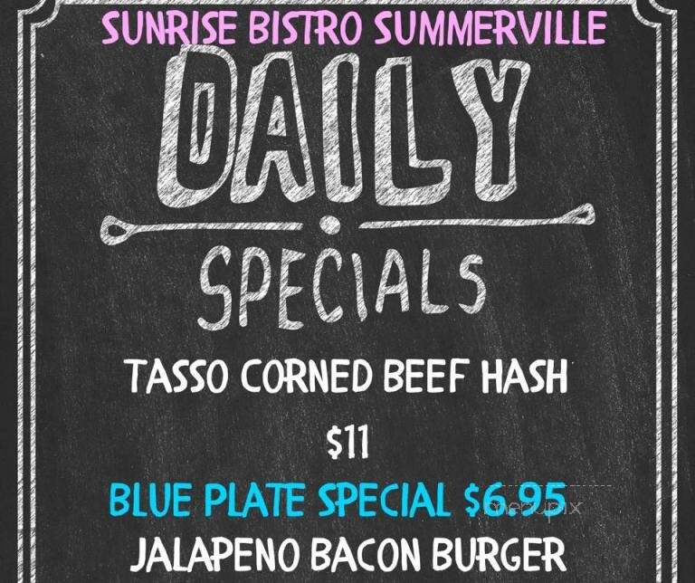 Sunrise Bistro - Summerville, SC