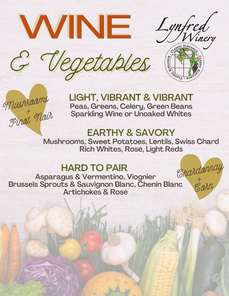 Lynfred Winery - Wheeling, IL menu_pic