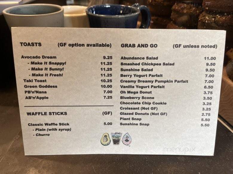Rooted Coffee Company - Walnut Creek, CA menu_pic