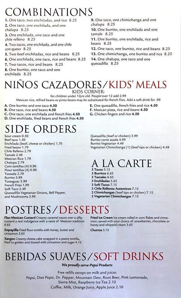 Cazadores Mexican Restaurant - Sidney, OH