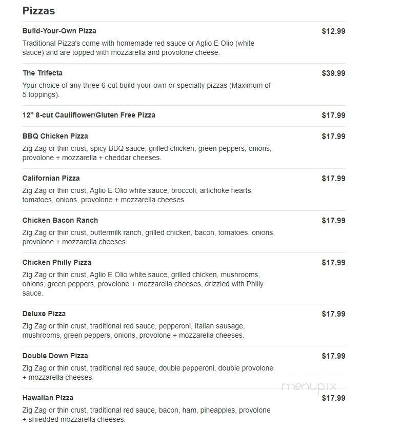 Zeppe's Pizzeria - Painesville, OH menu_pic