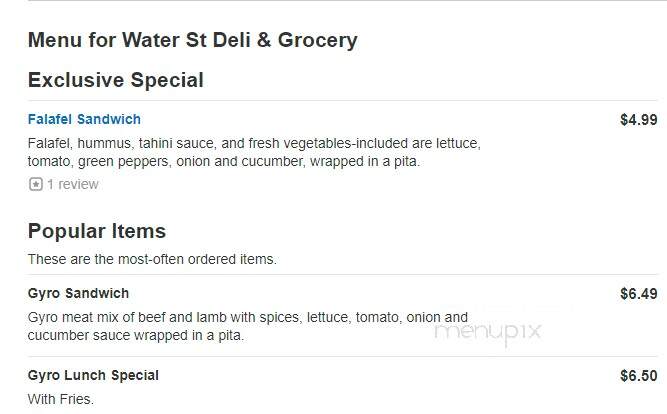 Water Street Deli Grocery - Eau Claire, WI