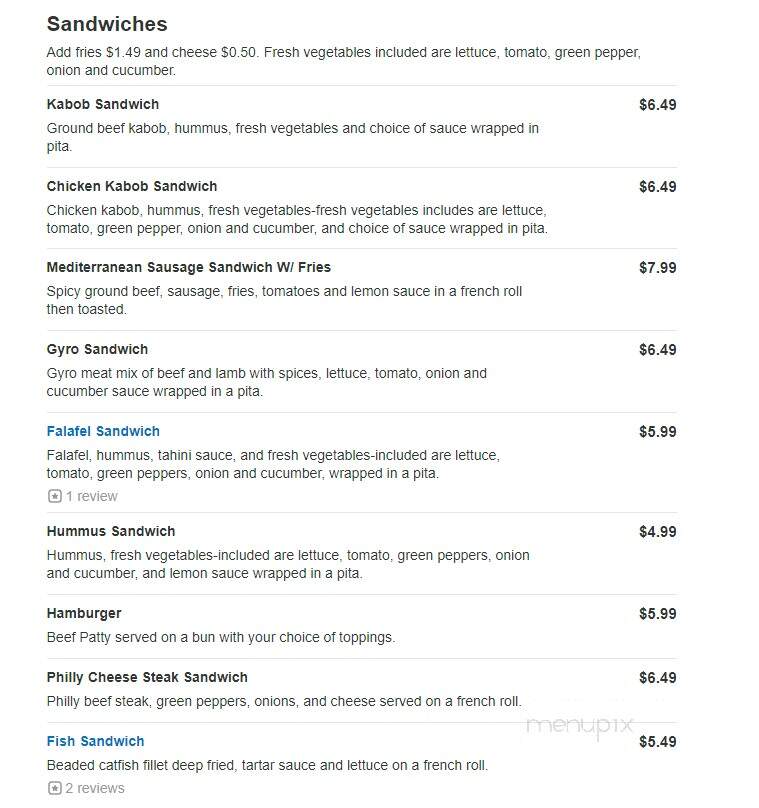 Water Street Deli Grocery - Eau Claire, WI menu_pic