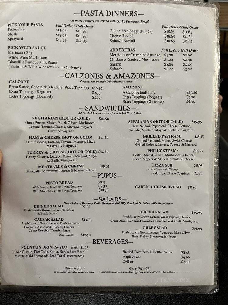 Bianelli's Gourmet Pizza Pasta - Kailua Kona, HI