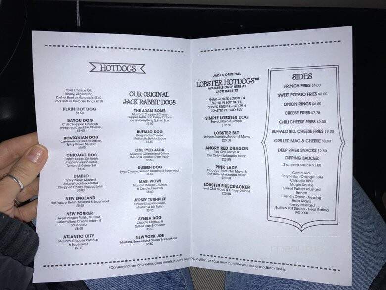 Jack Rabbit's - Old Saybrook, CT menu_pic