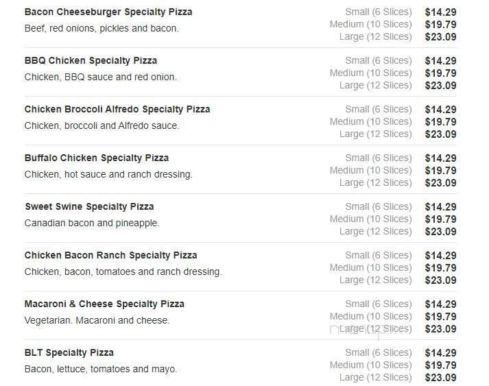 Pizza Ranch - Newton, IA menu_pic