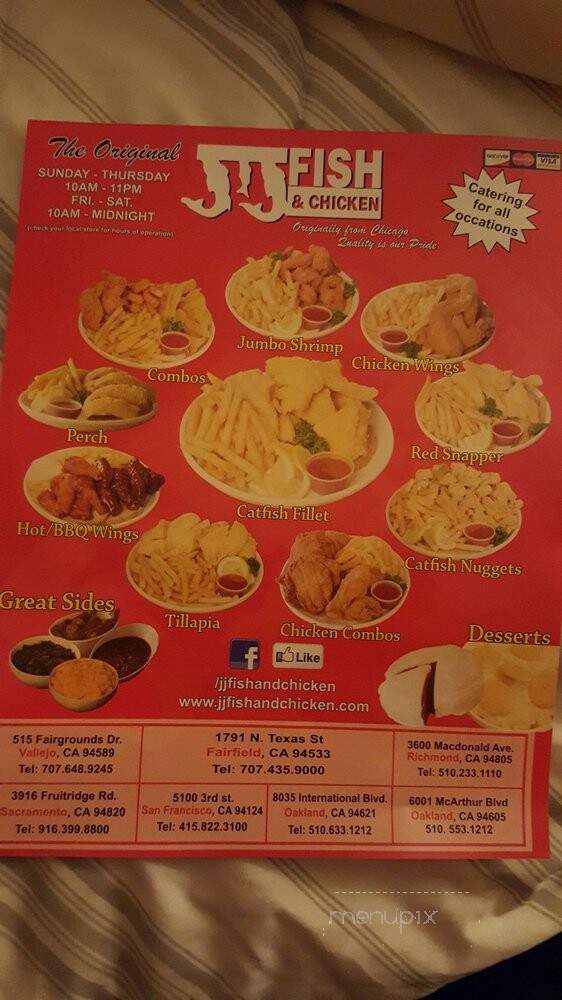 JJ Fish & Chicken - Richmond, CA menu_pic