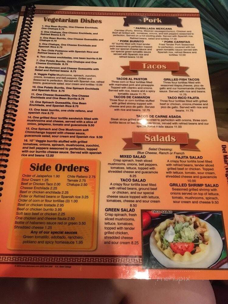 Rey Azteca - State College, PA menu_pic