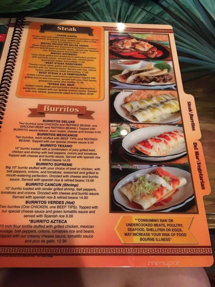 Rey Azteca - State College, PA menu_pic