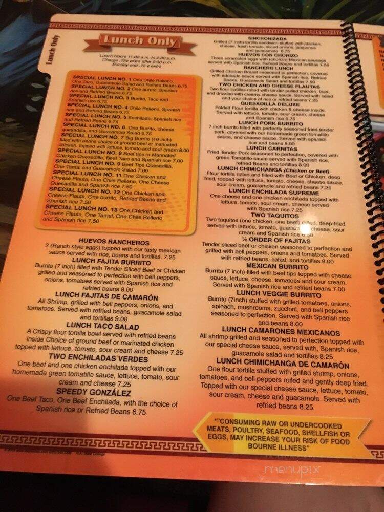 Rey Azteca - State College, PA menu_pic