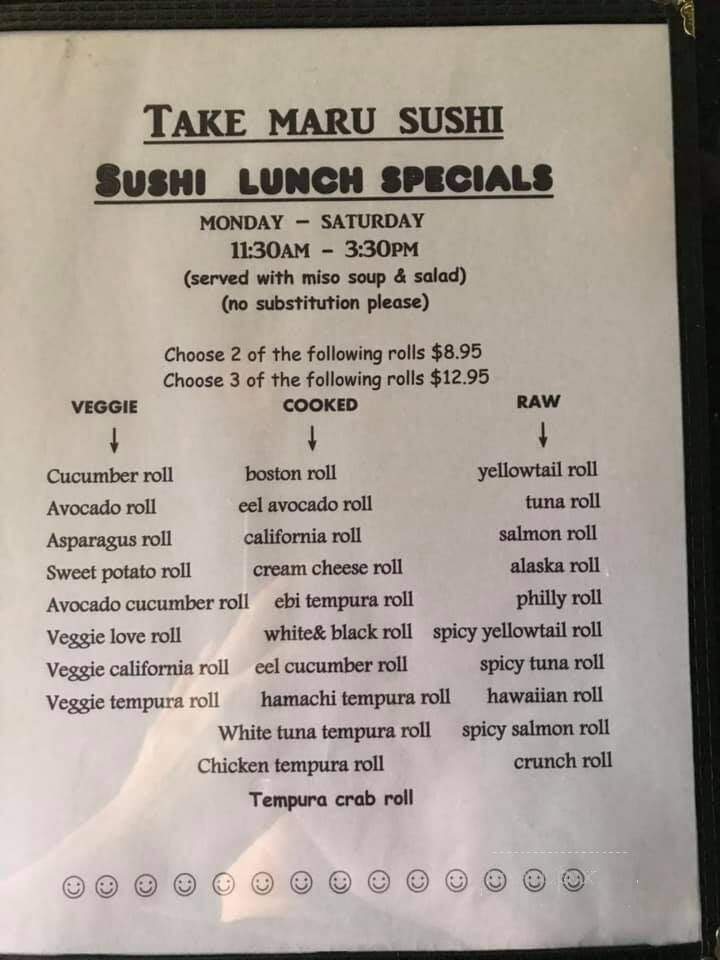 Take Maru Sushi - Auburn, CA