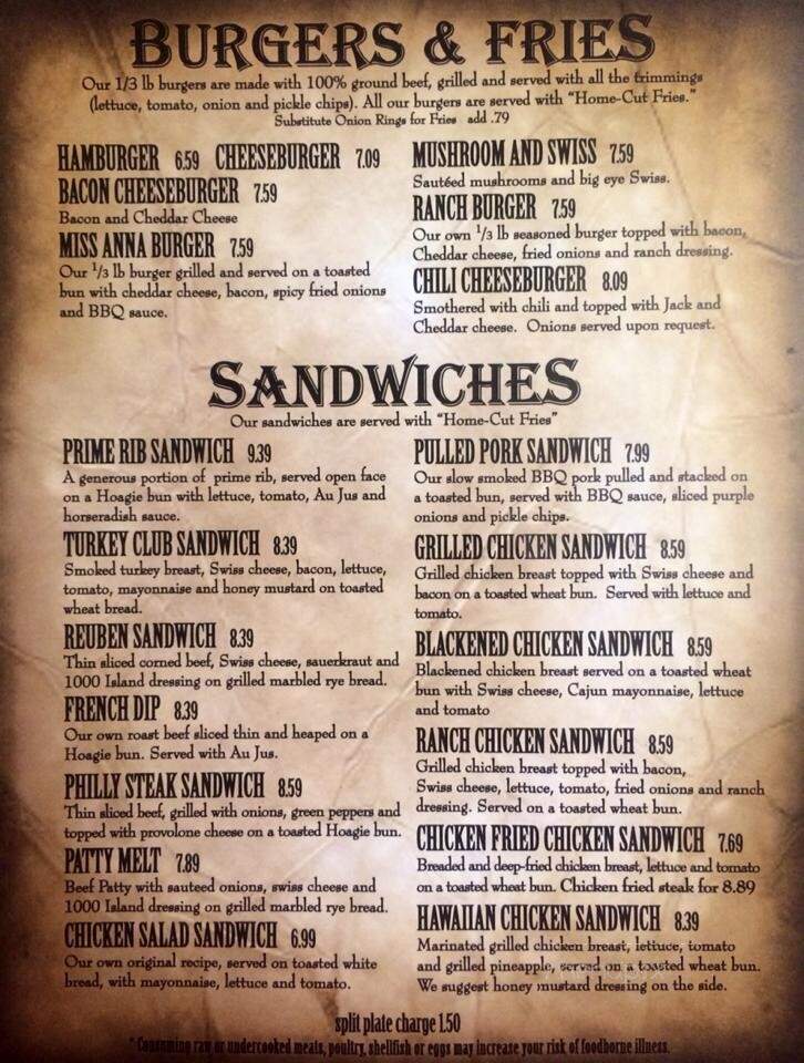 Miss Anna's on Towson - Fort Smith, AR menu_pic