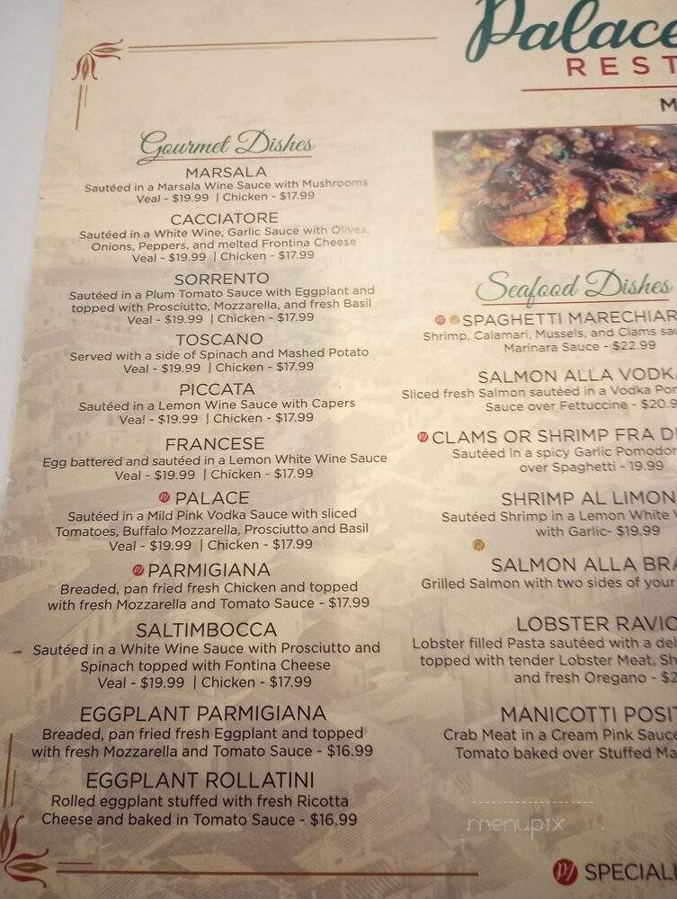 Palace Italian Restaurant - Lakeland, FL menu_pic