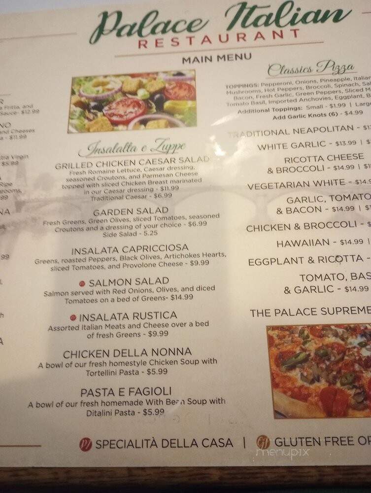 Palace Italian Restaurant - Lakeland, FL menu_pic