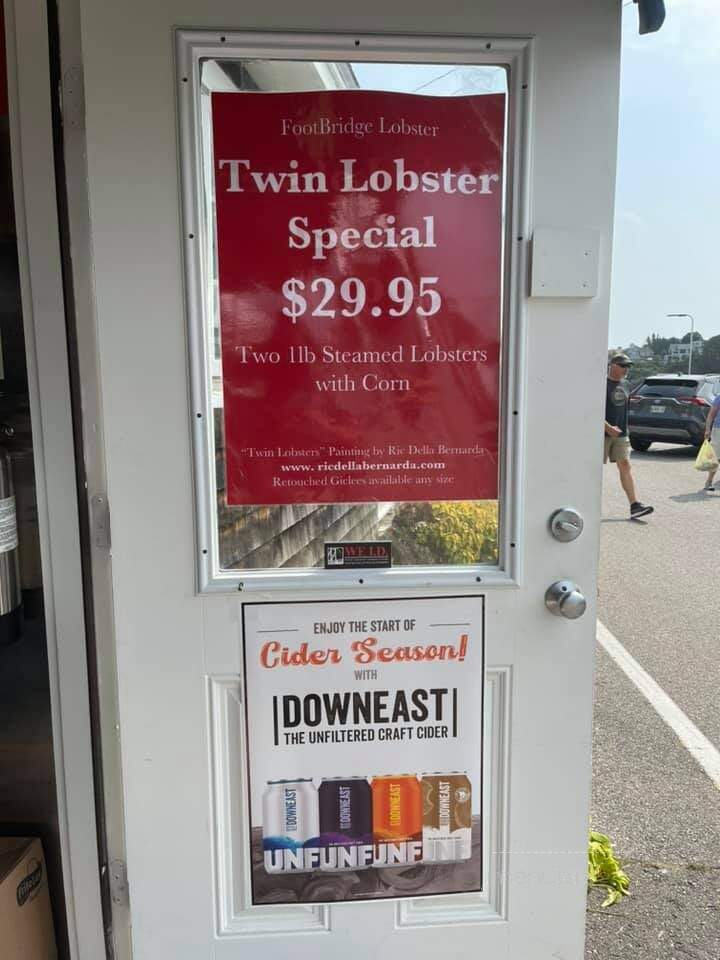 Footbridge Lobster - Ogunquit, ME menu_pic