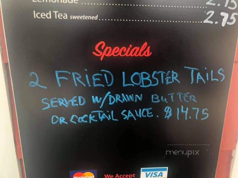 Footbridge Lobster - Ogunquit, ME menu_pic
