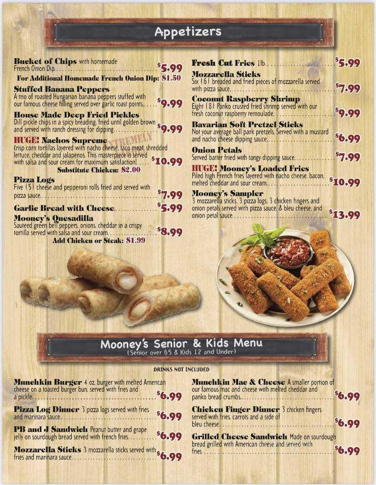 Mooney's Sports Bar & Grill Depew - Depew, NY menu_pic