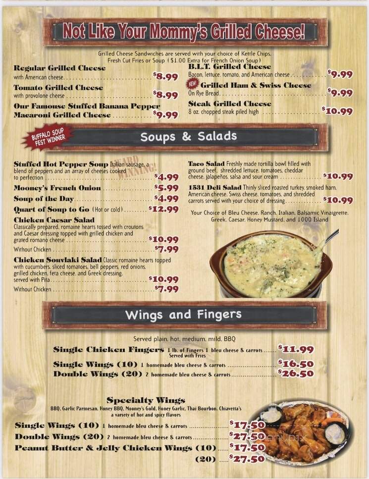 Mooney's Sports Bar & Grill Depew - Depew, NY menu_pic