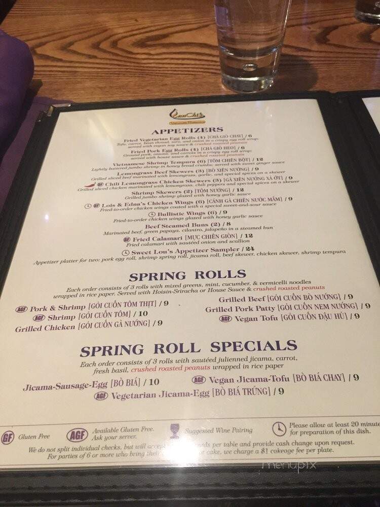 Lan Chi's Vietnamese Restaurant - Middletown, CT menu_pic