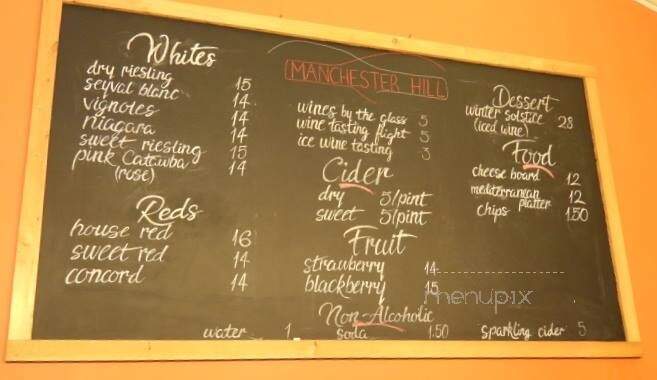 Manchester Hill Farm & Winery - Circleville, OH menu_pic