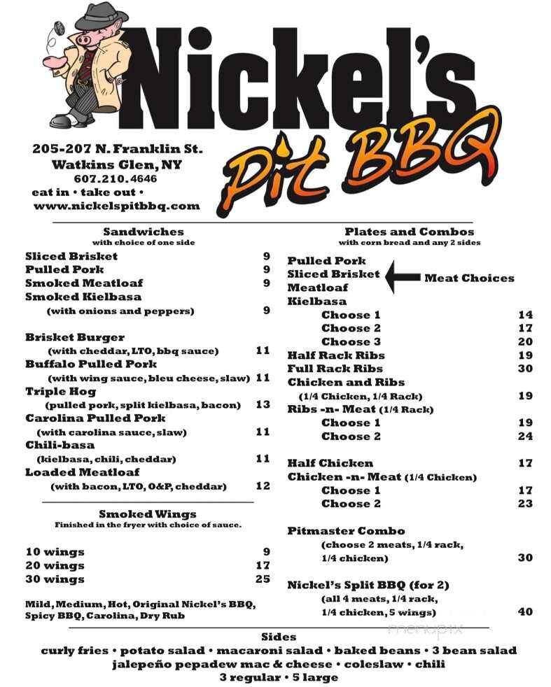 Nickel's Pit BBQ - Watkins Glen, NY