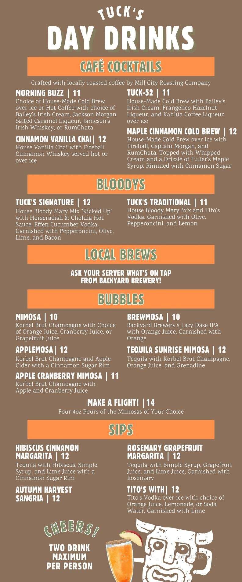 Tuckers - Hooksett, NH menu_pic