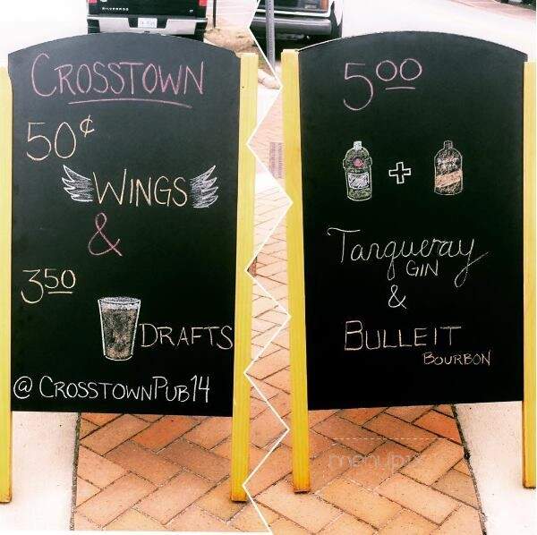 Crosstown Pub & Grill - Cary, NC menu_pic