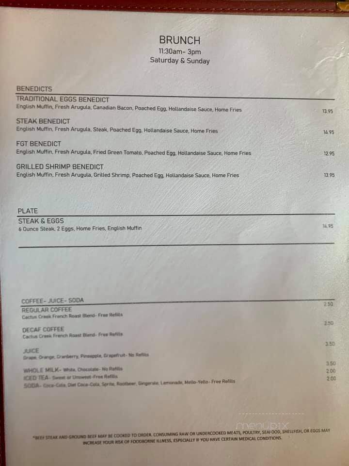 Drum and Quill - Pinehurst, NC menu_pic