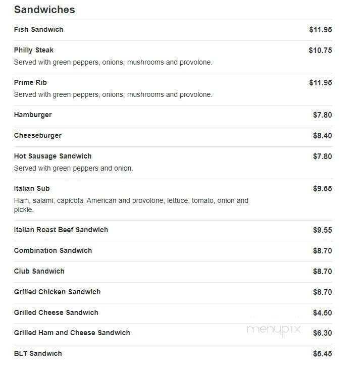 Grapeville Station - Grapeville, PA menu_pic