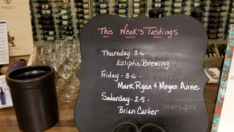 Brian Carter Cellars - Woodinville, WA menu_pic