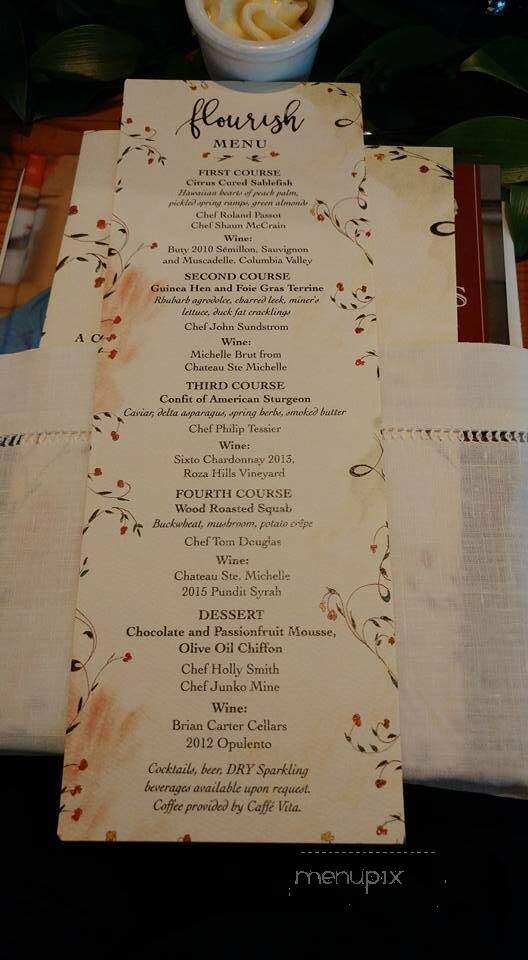 Brian Carter Cellars - Woodinville, WA menu_pic