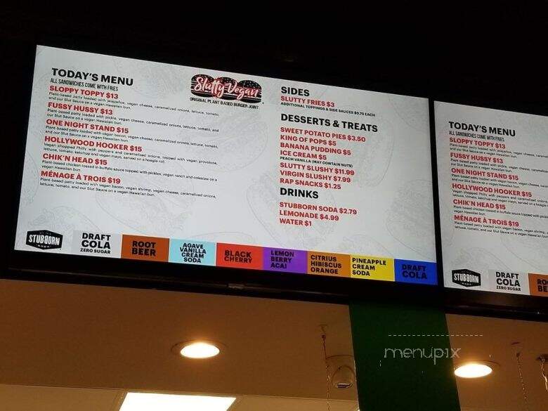 SluttyVegan ATL - Jonesboro, GA menu_pic