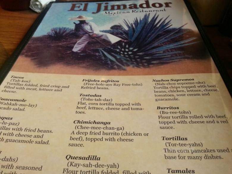 El Jimador - Farmington, NY menu_pic