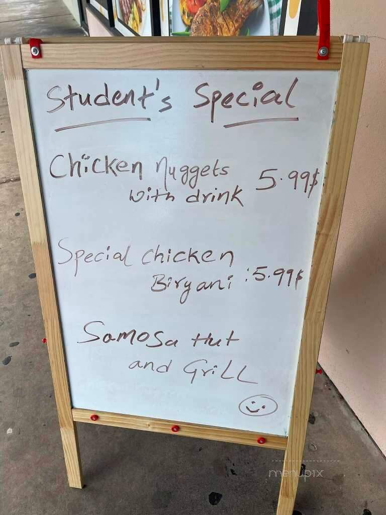 Samosa Hut and Grill - Irving, TX menu_pic
