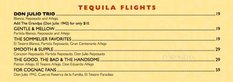 Sol Toro Tequila Grill - Uncasville, CT menu_pic