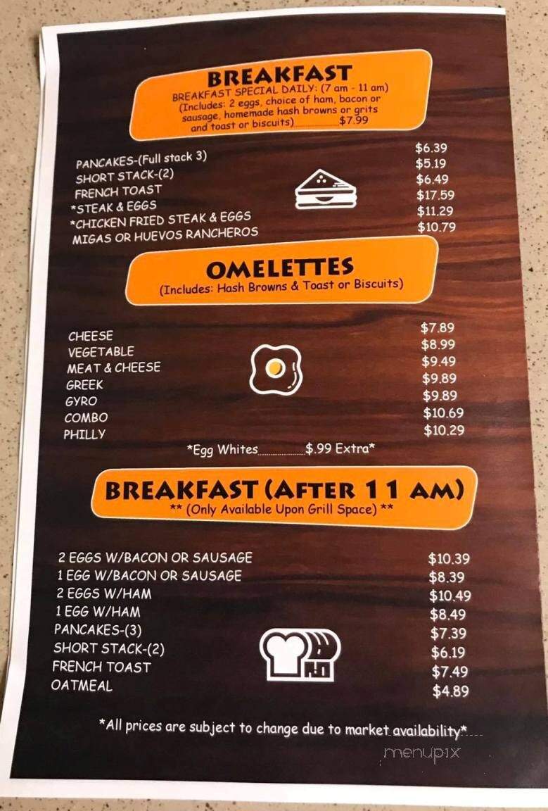 John's Cafe - Dallas, TX menu_pic